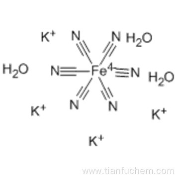 Ferrate(4-),hexakis(cyano-kC)-,potassium, hydrate (1:4:3),( 57189431,OC-6-11)- CAS 14459-95-1